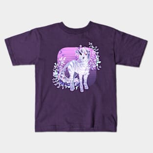 Lavender Zebra Kids T-Shirt